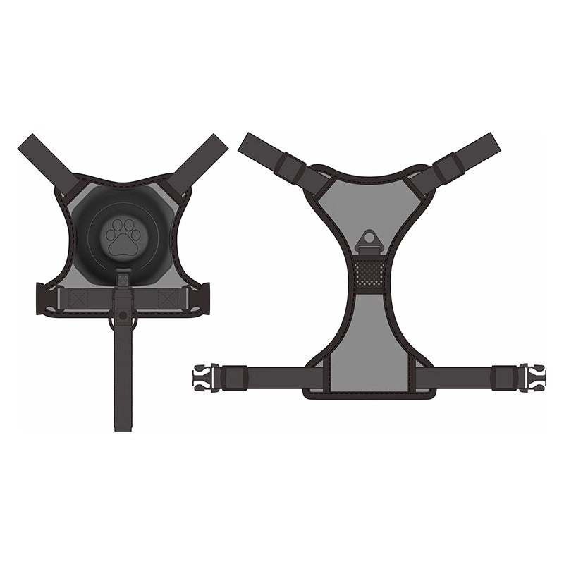 Harnais pour chien Corde Sangle de poitrine Intégré Automatique Rétractable