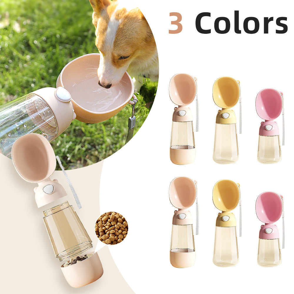 Multifunctional portable pet cup.