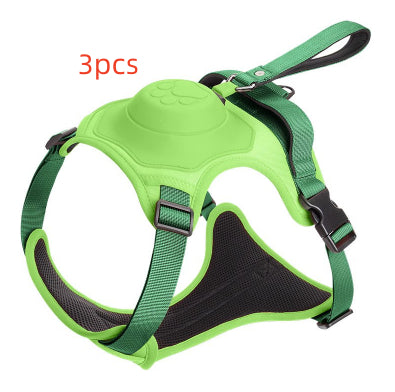 Dog Harness Rope Chest Strap Integrated Automatic Retractable