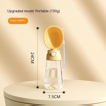 Multifunctional portable pet cup.