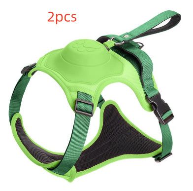 Dog Harness Rope Chest Strap Integrated Automatic Retractable